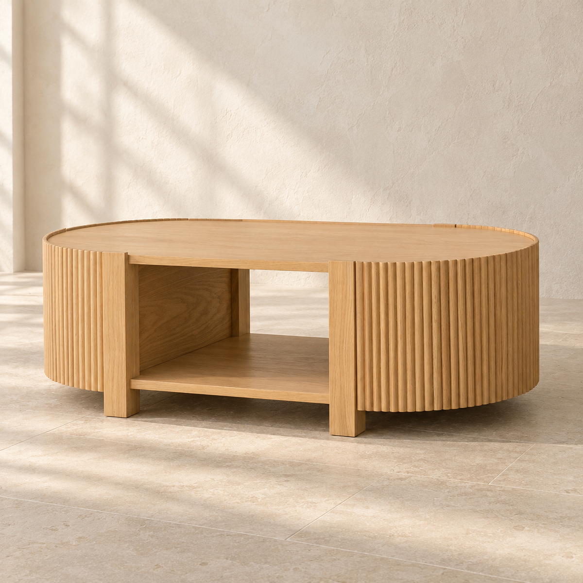 Fortra Oval Coffee Table — AI-assisted visual reference